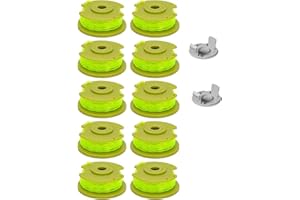 CALU LUKY AC80RL3 String Trimmer Replacement Spool, Compatible with Ryobi One Plus+ AC80RL3 18v, 24v, and 40v Cordless Trimmers, 080 Inch Twisted Line, AC80RL3 Weed Eater String Auto-Feed Spool Line 11ft