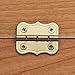 Decorative 90° Stop Hinges, Nickel, Pair