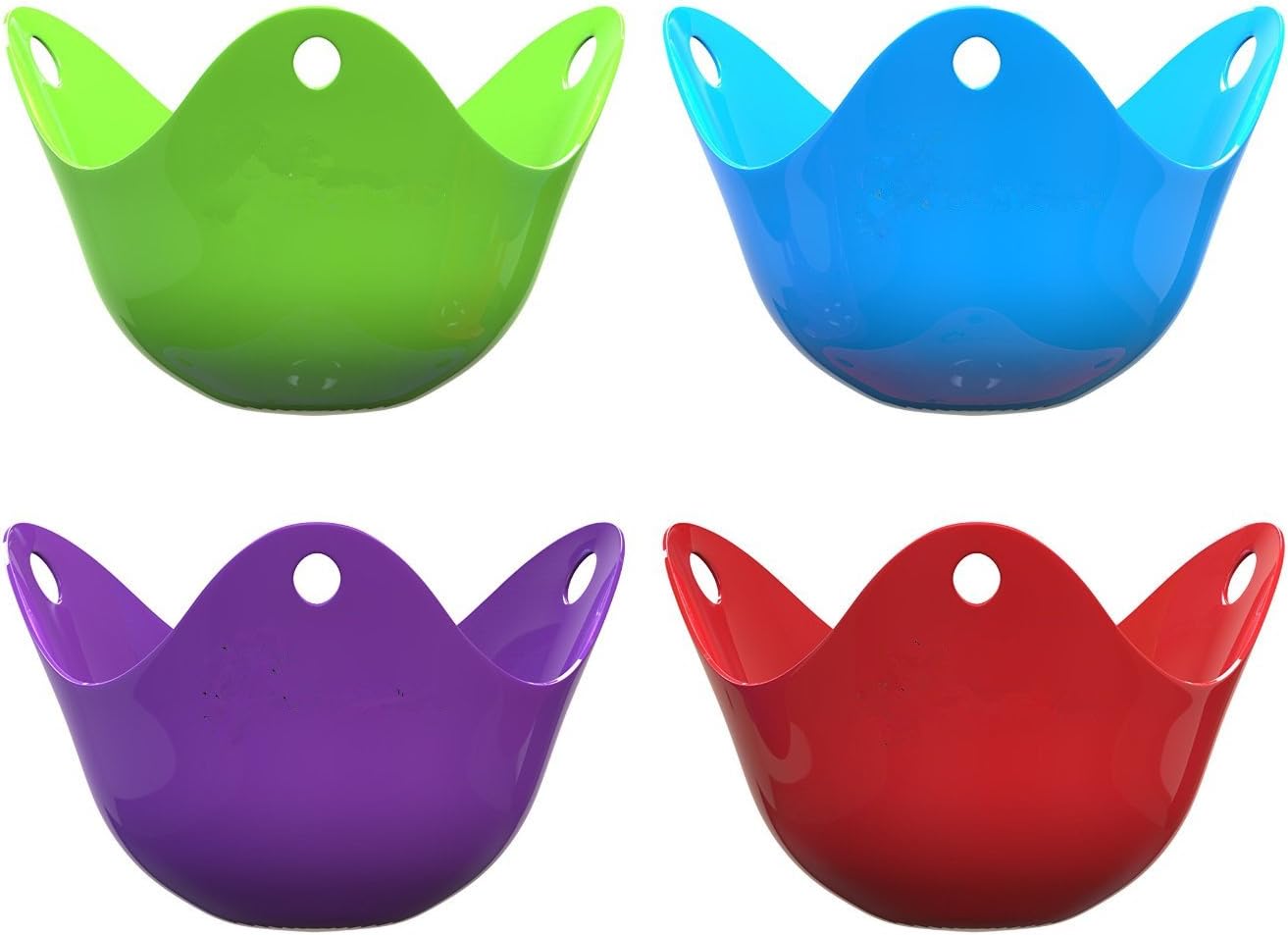 Elikeable Egg Poacher - 4 pack For Cooking Poached Eggs. Best Quality PoachPods, Silicone Egg Poachers For Cooking That Perfect Poached Egg. These Revolutionary Egg Poachers Are The Future Of Easy Cooking And Will Take Over From Your Old Unhygienic Cookware / Egg Cup / Egg Poacher Pan / Egg Cooker / Egg Boiler / Microwave Egg Poacher / Egg Poacher Pan / Electric Egg Poacher / Fusion Brands / Egg Mould (Color)