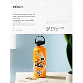 Cricut Printable Waterproof Sticker Set, 6 Clear Sheets (8.5" x 11") - Compatible with Inkjet Printers - for Joy Xtra, Explor