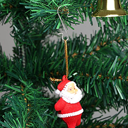 Naler Ornament Hooks Stainless Steel S-Shaped Hangers for Christmas Decorations 120 Pack - Thumbnail 2