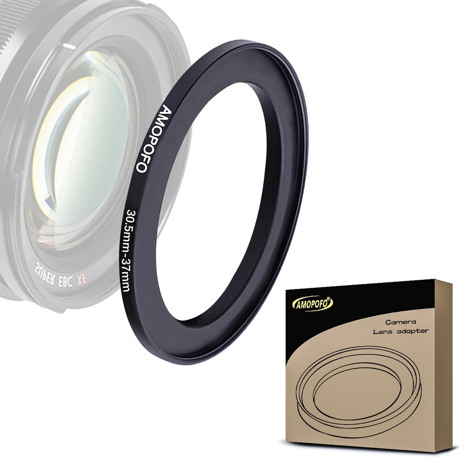 30.5mm Lens to 37mm Camera Filter Ring,30.5mm-37mm Step Up Ring For Filters,Made Of CNC Machined aluminum.for 37mm UV,ND,CPL Camera Filter accessories