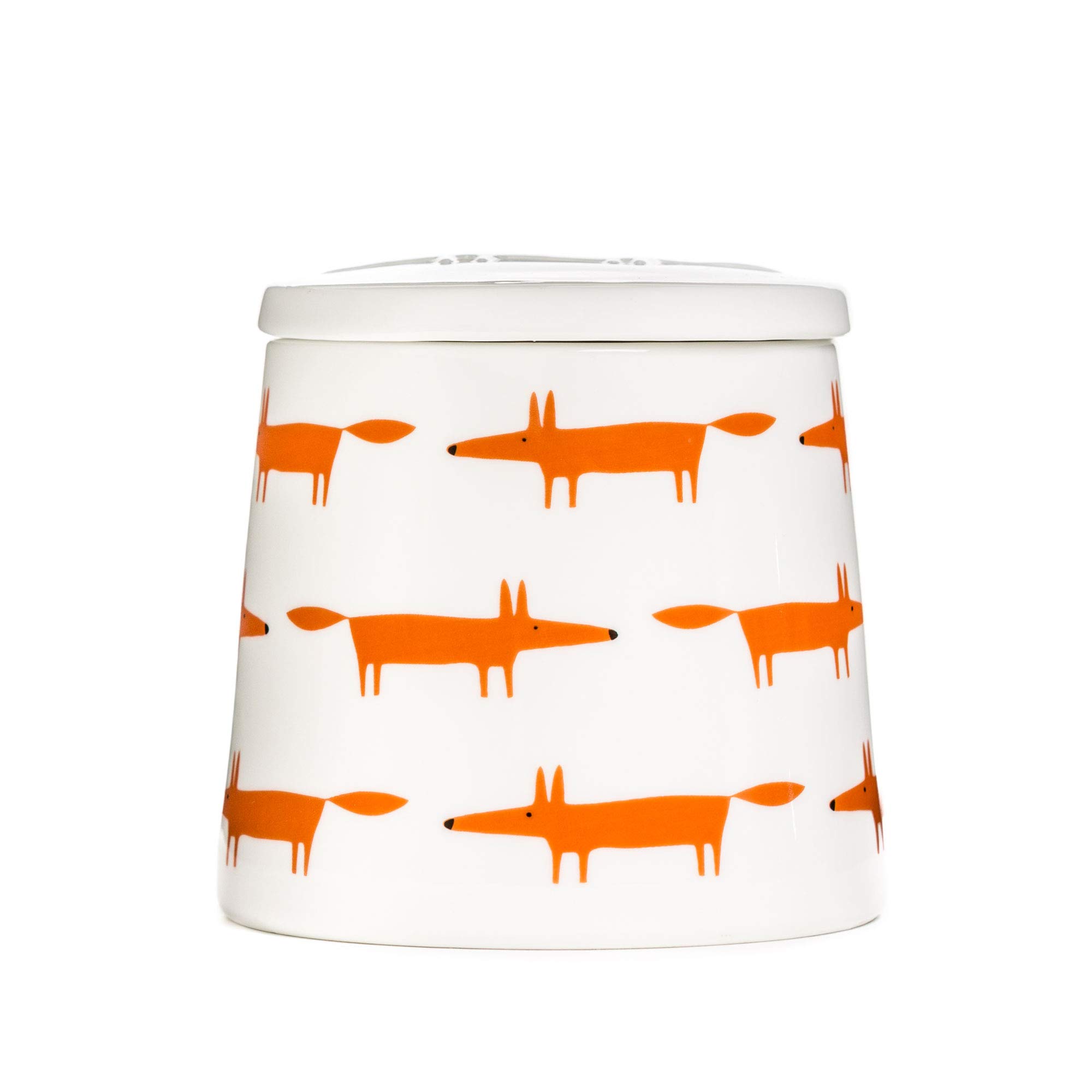 Keith Brymer Jones Collaboration Range - Mr Fox Ceramic Large Storage Jar - Ceramic / Orange - 700ml - (One Size)