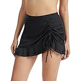Women's Swim Skirts,High Waisted Bathing Suit Swimsuit with Built-in Brief