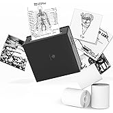 Phomemo Mini Note Printer- M02 Pocket Thermal Bluetooth Mini Mobile Printer with 3 Rolls Paper, for Printing Photos, Text, St