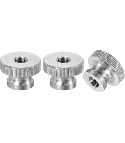 Uxcell Knurled Thumb Nuts, 30Pcs M3x0.5mm Iron Round Knobs