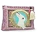 Papaya Art Honey Bunny White Rabbit Oil Cloth Travel Pouch Cosmetic Make-up Bag