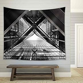 Abstract Image of Office Building - Fabric Wall Tapestry Home Decor - 51x60 inches