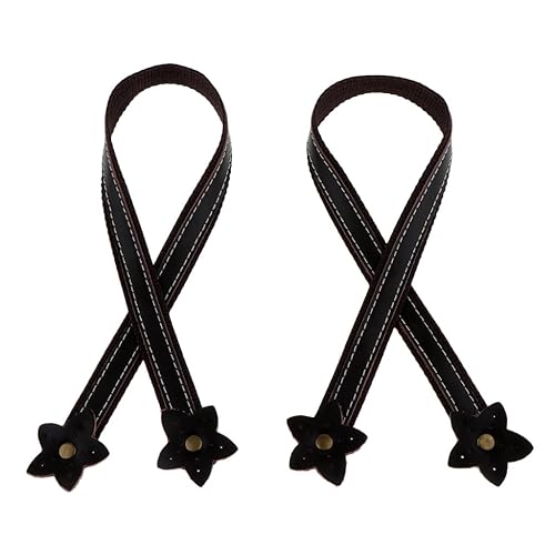 MagiDeal 1 Paar Leder Taschenriemen Taschengriff mit Blumen Taschenhenkel 500 cm DIY Ersatz Tote Schulterriemen