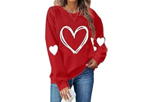 Dahuiya Leopard Valentines Day Sweatshirt Womens Cute Love Heart Valentines Shirts VDay Shirt