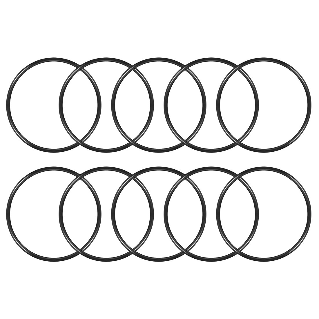 sourcingmap Nitrile Rubber O-Rings 115mm OD 105mm ID 5mm Width, Metric Sealing Gasket for Automotive Machine Plumbing, Pack of 10