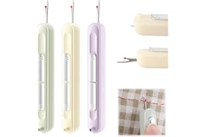 3PCS Needle Threaders, 2-in-1 Threading Tool with Integrated Seam Ripper, Three-Color Needle Threaders for Hand Sewing, For C
