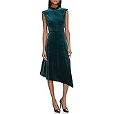 Karl Lagerfeld Paris Womens Velvet Midi Dress