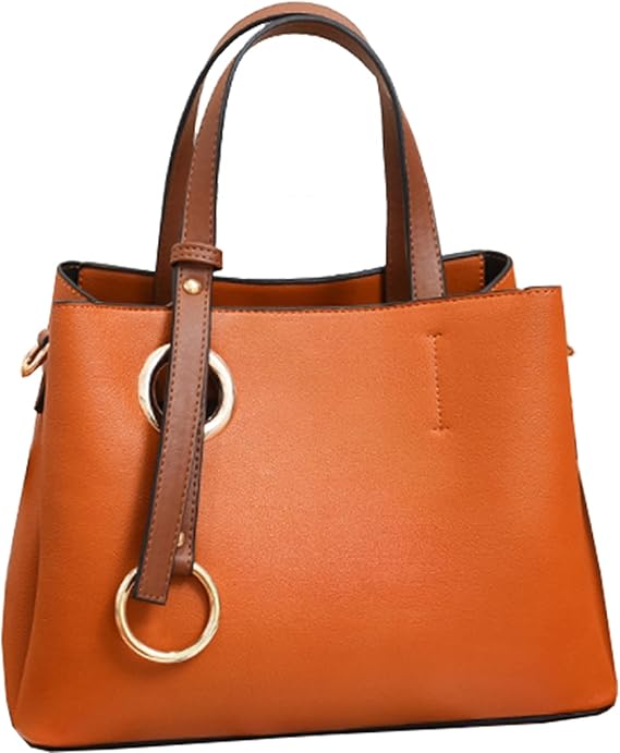 Amazon Ainanarei ハンドバッグ レディース 軽量 ショルダーバッグ 2way 小さめ 斜め掛け 自立 レザー レディースハンドバッグ 軽量ショルダーバッグ Pu プレゼント キャメル ハンドバッグ