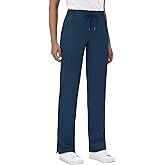 MIVEI Straight Leg Scrub Pants for Women Petite Navy