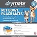 Drymate Pet Placemat, Dean Russo Designs, Dog Food Mat, Cat Food Mat, Zorb-Tech Anti Flow Technology for Surface Protection (USA Made) (12