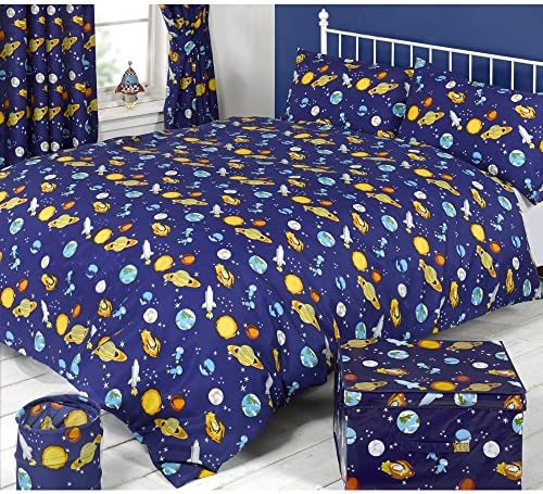 Mucky Fingers Childrens Spaceman Duvet Cover Bedding Set (Twin Bed) (Spaceman)