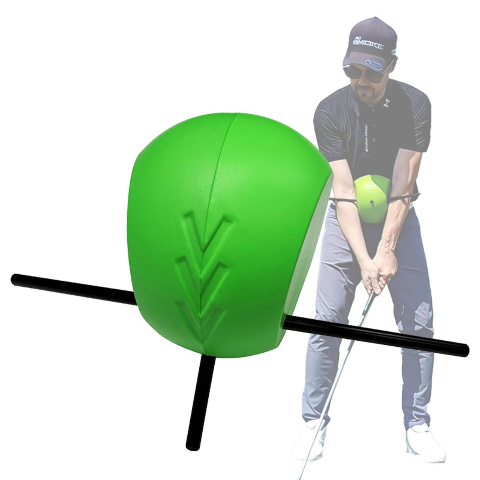Photo 1 of MELE LINKS The Connector Golf Training Aid, Golf Swing Trainer for Posture Correction Practice, Golf Swing Training Aid, Golf Training Aids Helps Train Proper Swing Mechanics, Arm Structure #Green