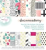 American Crafts 36 Sheet Dear Lizzy Documentary Paper Pad, 6 x 6