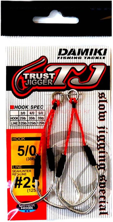 Damiki Trust Jigger Assist Hook 2.75" for Saltwater Metal Jigging Fishing Hooks