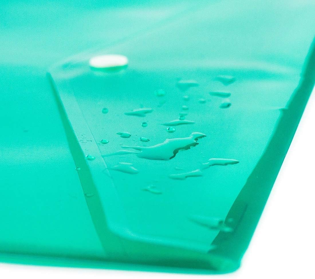 A4 Plastic Wallets 6 Pcs Files Folders Popper Document Wallets with ...