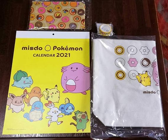 Amazon ミスタードーナツ福袋21 ポケモン ミスタードーナツ トートバッグ 福袋 4点セット クリックポストで迅速発送 アニメ アニメ 萌えグッズ 通販