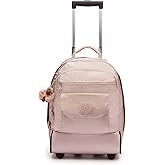Kipling Sanaa Large Metallic Rolling Backpack Quartz Metallic