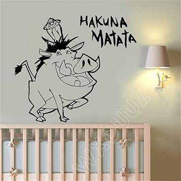 Pegatinas Decorativas Pared Rey Leon Hakuna Matata Citas Para