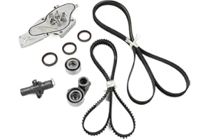 BENEFAST TKH002 Timing Belt Kit with Water Pump Kit Fits for Acura MDX RDX RL TL TSX ZDX Honda Accord Crosstour Pilot Odyssey Ridgeline 3.0 3.2 3.5 3.7L 2003-2017 Replace# TCKWP329 TKH-002