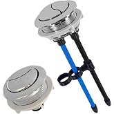 48mm/1.89in Toilet Push Button,Toilet Tank Button Dual Push Flushing Button,Adjustable Toilet Water Tank Button for Glacier Bay Aquasource TOTO,for American Standard,for Kohler,for Twfords,for Geberit