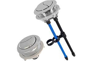 MINGXIONG 48mm/1.89in Toilet Push Button,Toilet Tank Button Dual Push Flushing Button,Adjustable Toilet Water Tank Button for Glacier Bay Aquasource TOTO,for American Standard,for Kohler,for Twfords,for Geberit