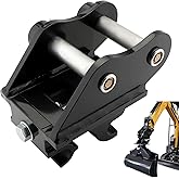 Mini Excavator Quick Hitch Coupler – Compatible with Mini Excavators Machine Machinery Equipment Quick Connect Connector, Fit for Most Heavy Equipment Not Exceeding 3 Tons