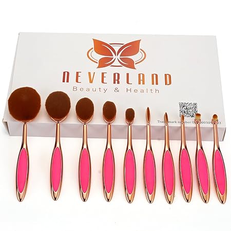 Neverland Beauty 10PC/Set Professionelle Makeup Pinsel BB Cream Puderpinsel Foundation Bürste Zahnbürste Braue Foundation Eye