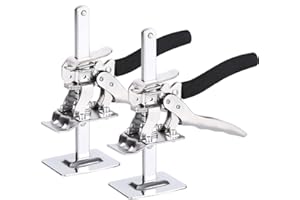 SISI HOT 2 Packs Hand Lifting Tool Jack, Labor-Saving Arm Jack, The Height Raised by 5-100mm, Door Panel Drywall Lifting Cabinet, Up to 220 lb, Board Lifter, Tile Height Adjuster