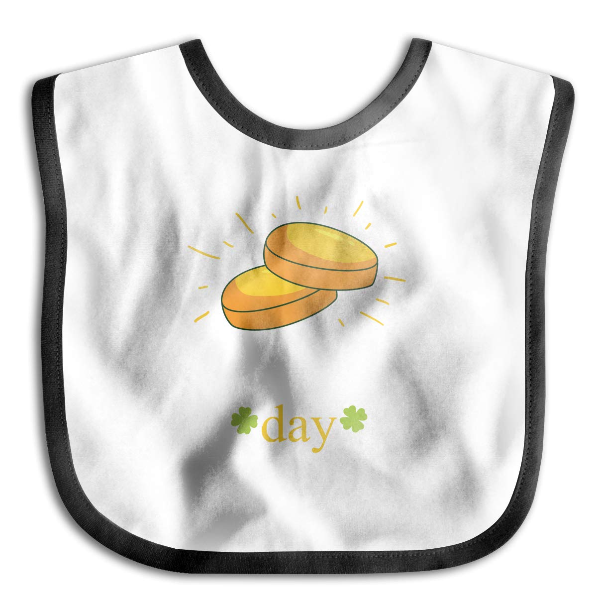 gold baby bib