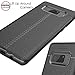 BAISRKE Galaxy Note 8 Case, Slim Fit Soft Silicon Shockproof Luxury Imitation Leather Striae Design Protection Cover for Samsung Galaxy Note 8 [Black]