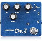 JOYO Compressor Pedal &amp; Clean Boost with 3 Band EQ Sustain Effects for Electric Guitar High-end Edition Dr.J Series (D55)