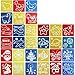 ScivoKaval 30 Pcs Painting Stencil Plastic Drawing Spraying Templates for Kids Crafts Washable Template Cute Patterns for School Projects Assorted Colors