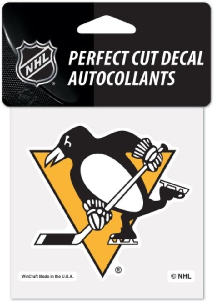 NHL Pittsburgh Penguins 4 x 4 inch Color Logo Decal