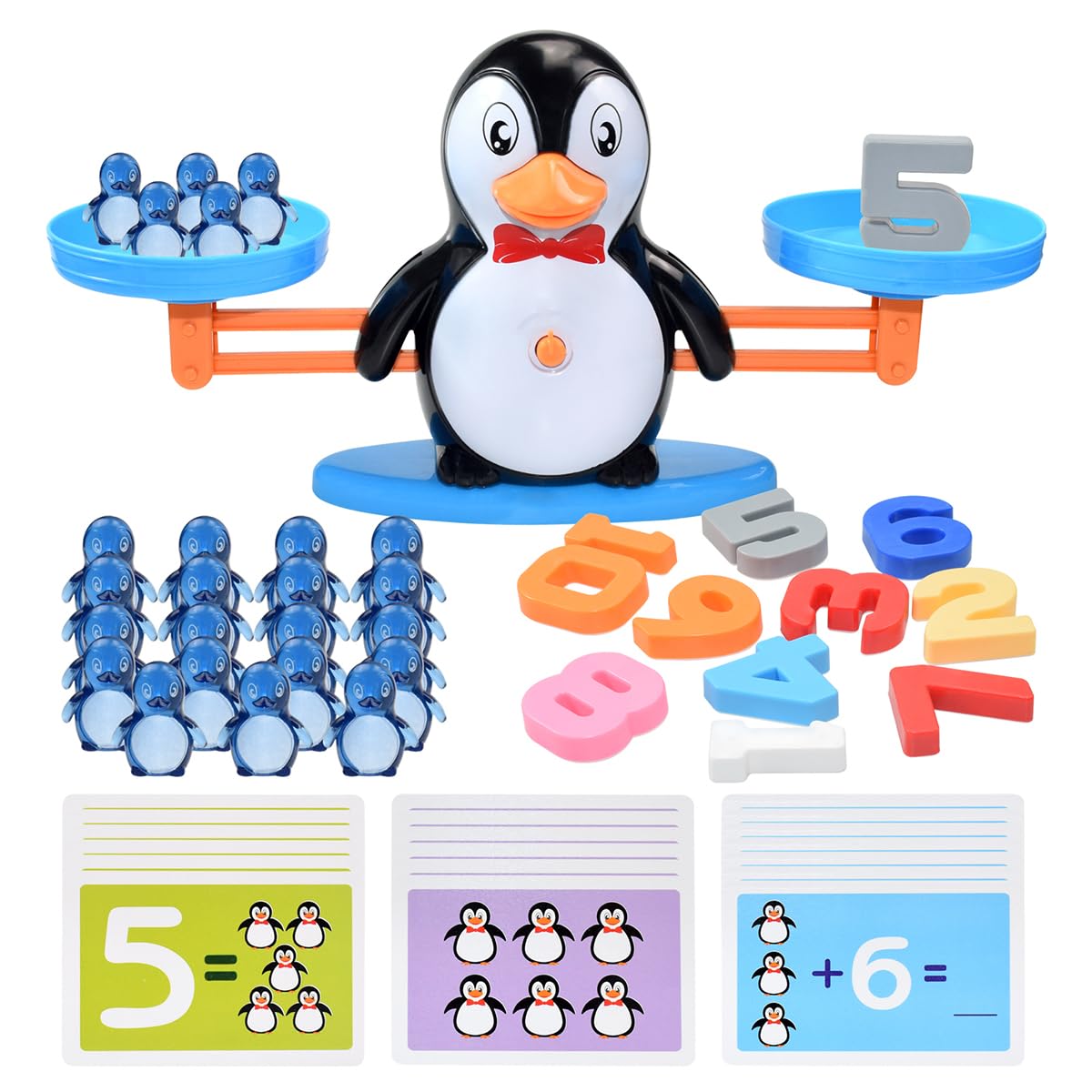 BAKAM Penguin Balance Scale Number Counting Blocks