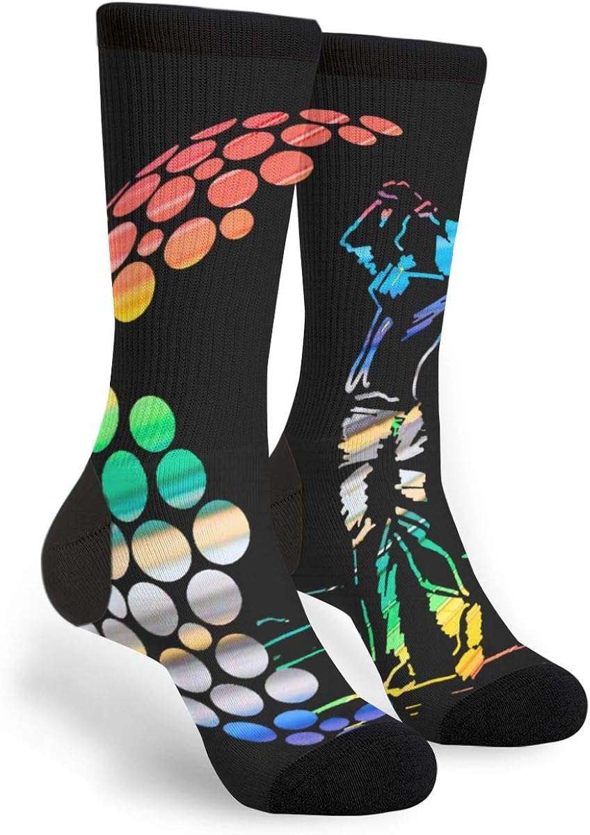 Funny Golf Dress Socks For Men & Women,Colorful Funny Crazy
