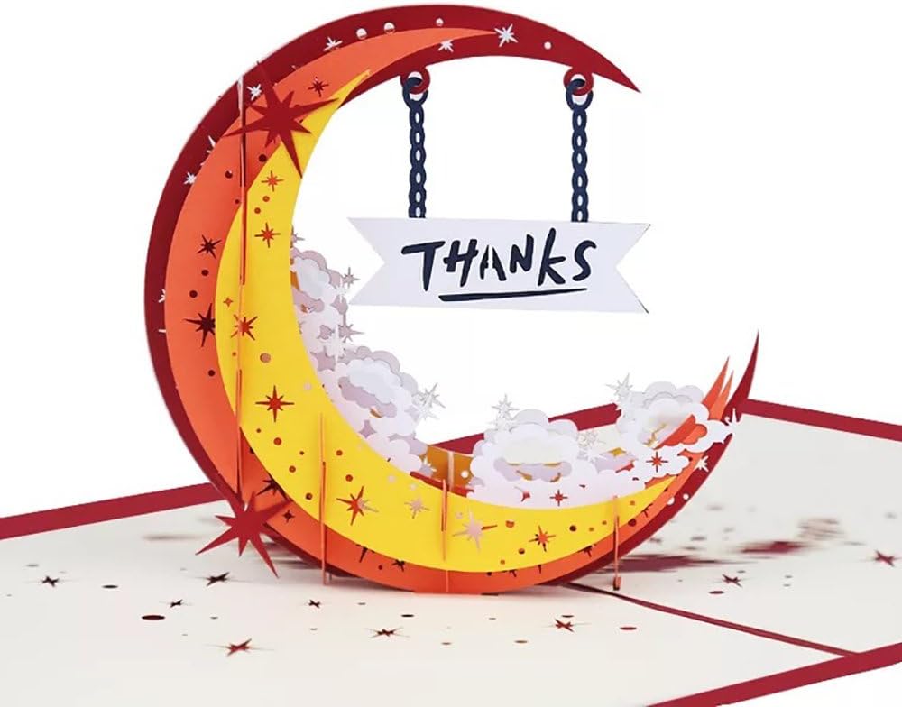 3D Pop Up Birthday Cards Blessing Cards Thank Cards Love Cards Creative Greeting Cards Mother's Day Cards (Thank you card)