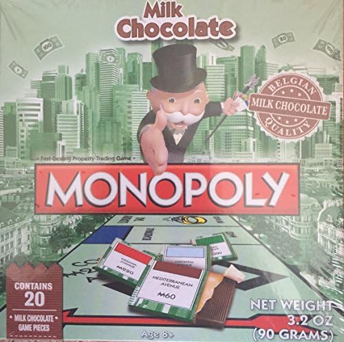 Monopoly Chocolate Edition of Hasbro Games Monopoly Belgian Chocolate, 3.2 Ounce