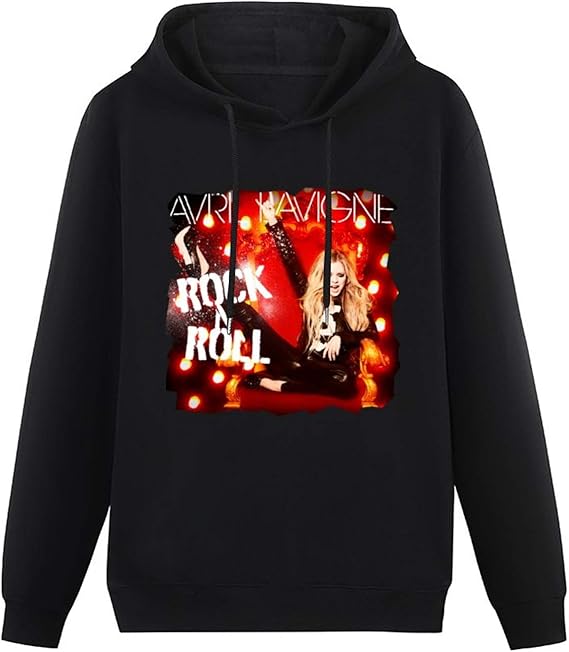 Amazon メンズ レディース パーカー トレーナー Avril Lavigne Rock N Roll プリント プルオーバー スポーツ風 トレーナー パーカー 通販