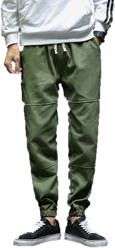 Trousers Mens Waterproof Windproof Fleece Lined Trousers Outdoor Walking Hiking Climbing Pants Men's Autumn Winter Fashion Casual Small Feet Hallen Trousers Loose Ninth Pants