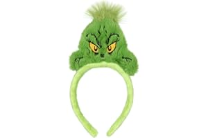 Bioworld Dr. Seuss GRINCH Costume Character Fabric Cosplay Hair Accessory Headband For Men And Women
