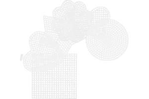 BEBEMOKO 6pcs Plastic Mesh Sewing Sheets for DIY Cross Stitch and Handmade Knitting, Portable Quilting