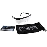Crystal Pilot Fog/Cloud Goggles for Instrument (IFR) Training with Bag Tag with Light Gun Signals.