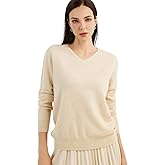 Chanyarn 100% Pure Cashmere Women's Sweater V-Neck Long Sleeve 2025 Fall Winter Warm Soft Knit Pullover