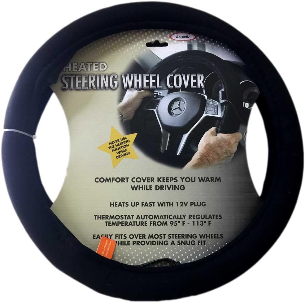 Heated Steering Wheel Cover Amazon.co.uk Car & Motorbike